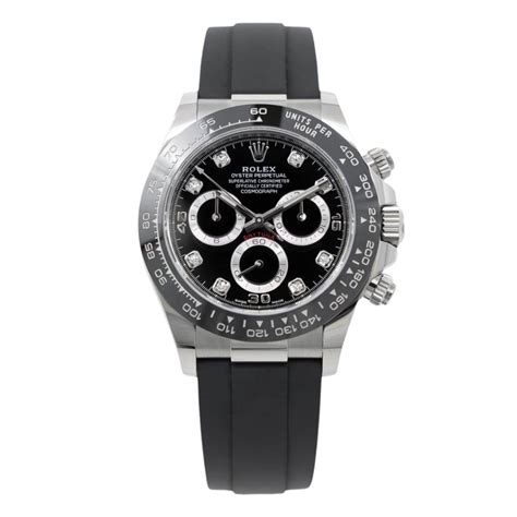 rolex daytona cinturino gomma prezzo|Rolex Daytona 16519LN 18K White Gold Black Dial 40 .